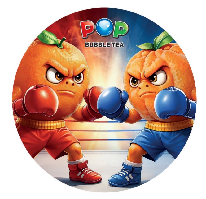 Pohár matrica - Citrus champion (100 db-os kiszerelés)