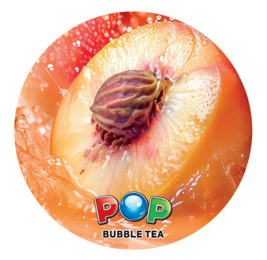 Pohár matrica - Peachy (100 db-os kiszerelés)
